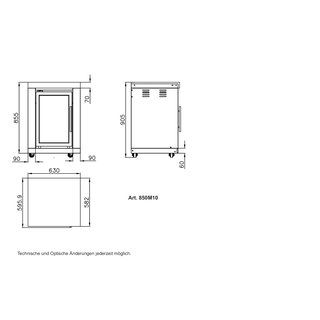 Modul 10 - Einzelkühlschrank (Kühlschrank von CASO)