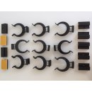 9 x selbstklebende Sockelhalterungen für Küchensockel Befestigungsclip Halterung zu Küchenfüßen Sockelfußclip Küche Sockel Clips