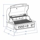 ALLGRILL CHEF L Black BUILT-IN Einbau Gas-Grill mit Air System