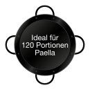 Paella-Pfanne emailliert Ø 115 cm mit 4 Griffen